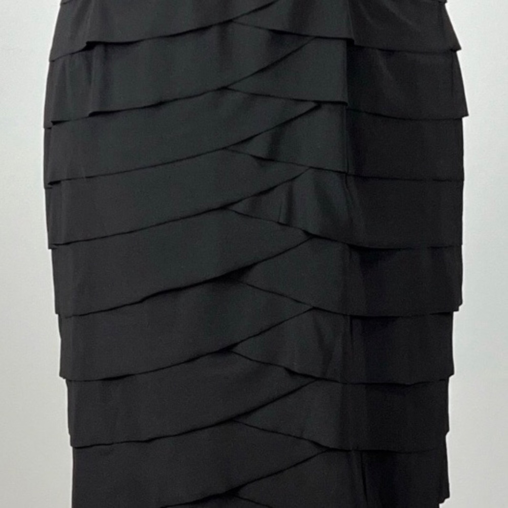 JONES WEAR Black Lace Tiered Dress/Size 4 - Picture 13 of 14